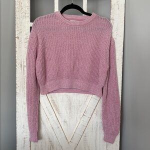Urban Outfitters Dusty Pink Cropped Sweater
